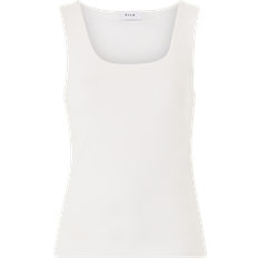 Linnen Vila Linne ViKenza O-neck S/L Tank Top - Vit
