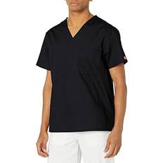 Dickies Work Tops Dickies Signature V-Neck Scrubs Shirt - Black