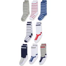 Stripes Socks Hudson Cotton Rich Knee-High Socks - Sneaker Blue/Red