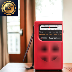 Radios ShipItFurniture Portable Radio AM/FM 2AA Battery Operated