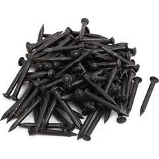 Black Hardware Nails Uxcell 1-Inch Carbon Steel Point Tip 100pcs