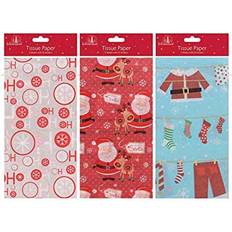 The Home Fusion Company Christmas Printed Tissue Paper Sheets 5 Sheets