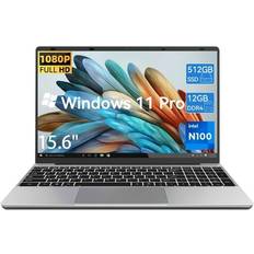 12gb ram laptop Windows 11 Pro Laptop 15.6inch, 12GB RAM 512GB SSD, 12th Gen Intel N100 Processor, 1920x1080, Webacm