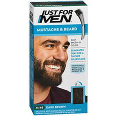 mustache & beard brush-in color gel dark brown (m-45) 1 each 40in-50in