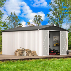 AECOJOY Metal Outdoor Storage Sheds 10' x 14' (Building Area )