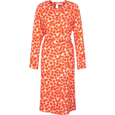 Duurzaam - Vrouw Jurken Seidensticker Crew Neck Dress - Orange