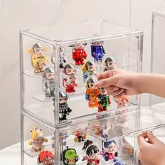 Temu Doll Figurine Plastic Display Cabinet Prydnadsfigur
