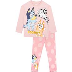 Bluey Long Sleeve T-Shirt And Leggings Set - Pink