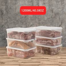 Temu 6 Pcs Set 40.58oz Storage Containers Food Container