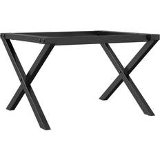 vidaXL X-Frame Black Table Leg 38cm