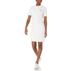 Dresses Lacoste Short Sleeve Regular Fit Polo Dress - White