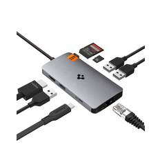 Spigen 8-in-1 USB C Hub Multiport Adapter 100W