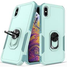 Bigcgreen Metal Ring Kickstand Protection Case for iPhone XS Max