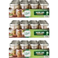Ball Wide Mouth Glass Mason Jars 16 Ounce Pack of 36 Kitchen Container