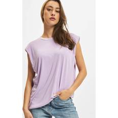 Bruna - Herr Linnen Urban Classics Vadderad Axel Tank T-shirt - Lila