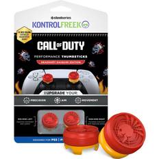 KontrolFreek Call of Duty Deadshot Edition Thumbsticks for PlayStation 5 PS5 PS4 1 High-Rise Red/Yellow
