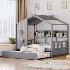 Kid's Room Bellemave Full Size House Bed with Trundle