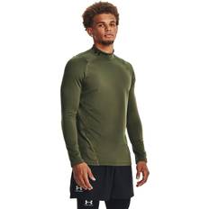 Under Armour ColdGear Fitted Mock - Marine OD Green/Black