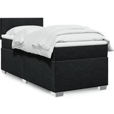 vidaXL Ramsäng Med Madrass Svart 80x200 cm Kontinentalsäng