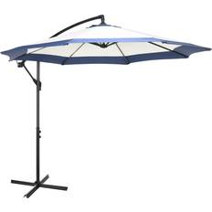 OutSunny 10FT Cantilever Offset Patio Umbrella Navy Blue