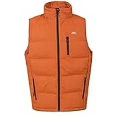 Men - Orange Vests Trespass Clasp Padded Gilet - Burnt Orange