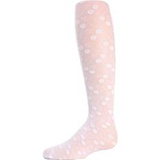 Florals Pantyhose Children's Clothing MeMoi Sweet Blossoms Girls Sheer Floral Lace Tights - White