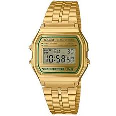 Casio Vintage Digital Gold Tone Dial Quartz Watch A158WEGV-9A