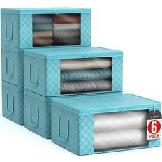 Sorbus Foldable Clothes Bags Set of 9 19" L x 14" W x 8" H Storage Box