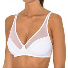 DIM Bras DIM Non-wired Bra with Elastic Sides - White