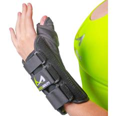 BraceAbility Thumb & Wrist Spica Splint De Quervain's Tenosynovitis Long Stabilizer Brace for Tendonitis, Arthritis & Sprains Forearm Support Cast (Medium Right Hand)