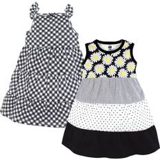 Hudson Baby Girls Cotton Dresses - Black Daisy