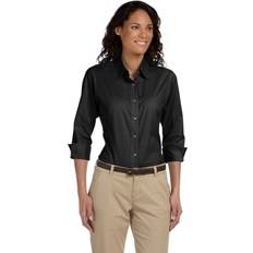 Jack & Jones Blouses Jack & Jones Perfect Fit 3/4-Sleeve Stretch Poplin Blouse Black