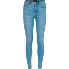 Multifärgade - Viskos Byxor & Shorts Vero Moda Vmtanya Mr S Piping Jeans - Light Blue Denim