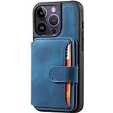 Mfaoshi Retro Business Frosted Leather Wallet Case for iPhone 16 Pro Max