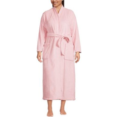 Donna - Rosa Accappatoi Lands' End Softest Fleece Long Dressing Gown - Pink