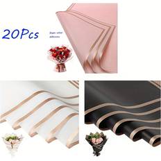 Gift Wrapping Papers on sale Temu Golden Line Waterproof Wrapping Paper 20 Sheets