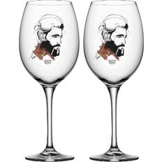 Kosta Boda Wait for him Vitvinsglas, Rödvinsglas 52cl 2st