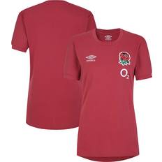 Umbro England Rugby Leisure T-Shirt Red Womens