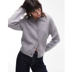 & Other Stories Clothing & Other Stories Alpaca Wool Blend Cardigan Grey