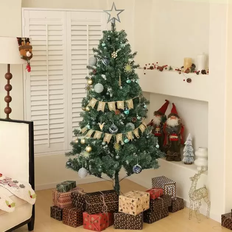 Metal Christmas Trees Homcom Artificial Green Christmas Tree 180cm