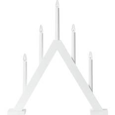Adventsljusstake vit trä Markslöjd Ariele Vit Adventsljusstake 46cm