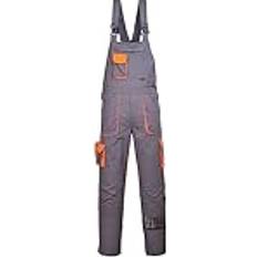 Grey Overalls Portwest Texo Contrast Bib And Brace - Grey