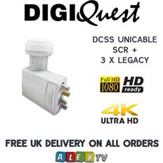 TV LNB Digiquest Unicable SCR LNB 40mm Collar HD 4K LTE