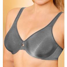 Bali Lilyette Plunge Into Comfort Keyhole Minimizer Bra - Grey