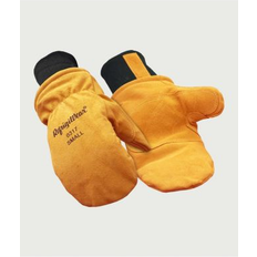 Brown Mittens RefrigiWear Warm Fleece Lined Fiberfill Mitten Gloves - Gold