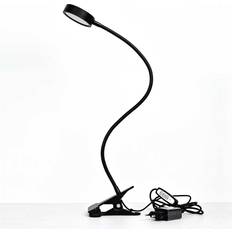 Sunflux Round black Bordlampe