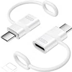 MoKo Lightning to USB C Adapter 2 Pack