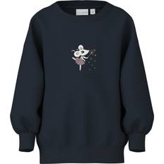Guld Sweatshirts Barnkläder Name It Sweatshirt - Dark Sapphire/Balettmus