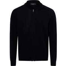 Maerz Plus Size Stand-up Collar Cardigan - Blue