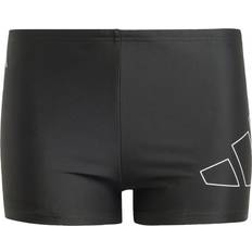 Elastan Badebukser Børnetøj adidas Performance Big Bars Badeshorts - Black/White